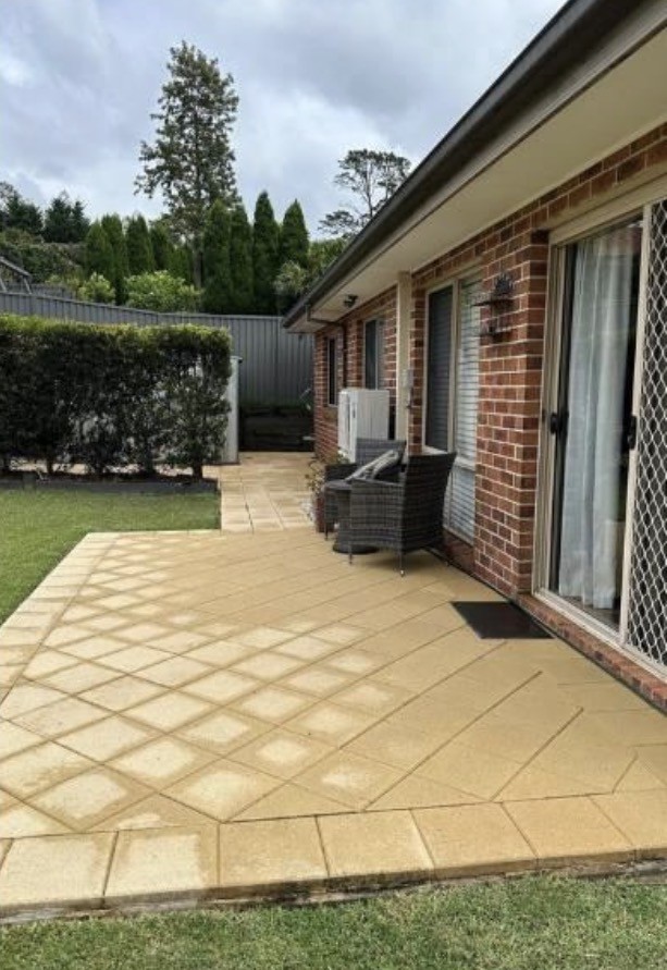Patio Paving — after cleaning